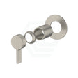 Kohler Components Brushed Nickel Round Plate Shower/Bath Mixer Thin Trim Only - Lever Handle Wall