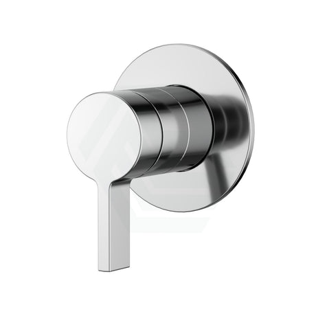 Kohler Components Polished Chrome Round Plate Shower/Bath Mixer Thin Trim Only - Lever Handle Wall