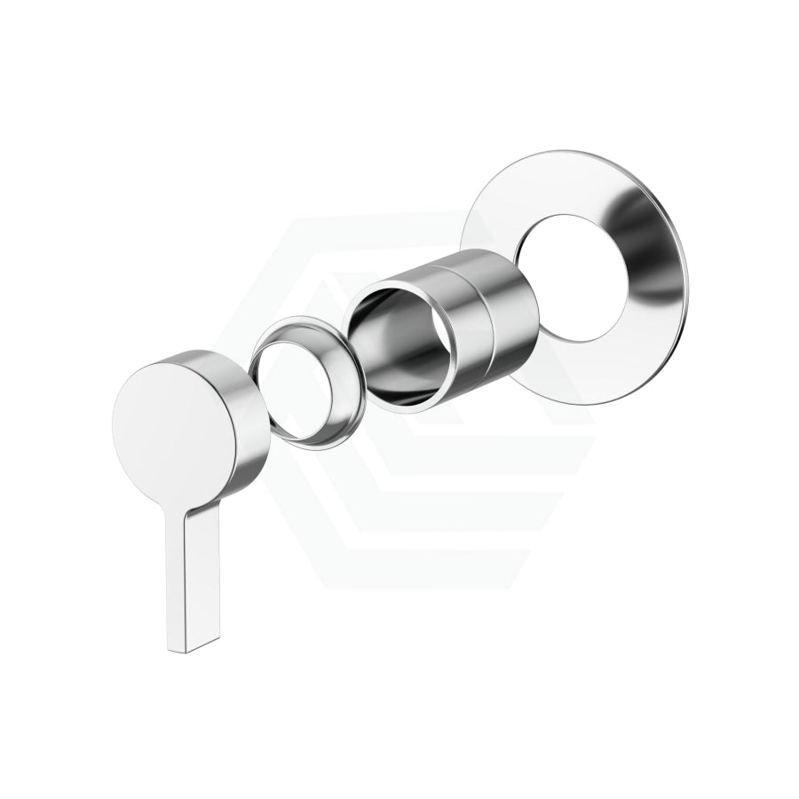 Kohler Components Polished Chrome Round Plate Shower/Bath Mixer Thin Trim Only - Lever Handle Wall