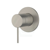 Kohler Components Brushed Nickel Round Plate Shower/Bath Mixer Thin Trim Kit Only - Pin Lever