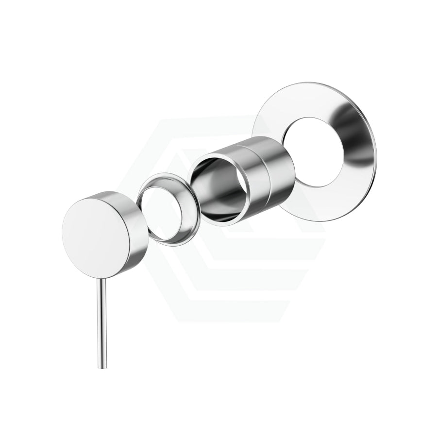 Kohler Components Polished Chrome Round Plate Shower/Bath Mixer Thin Trim Kit Only - Pin Lever