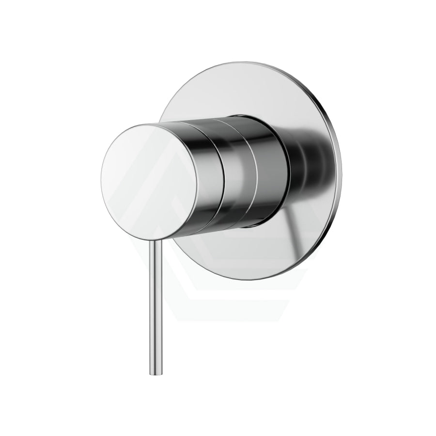 Kohler Components Polished Chrome Round Plate Shower/Bath Mixer Thin Trim Kit Only - Pin Lever