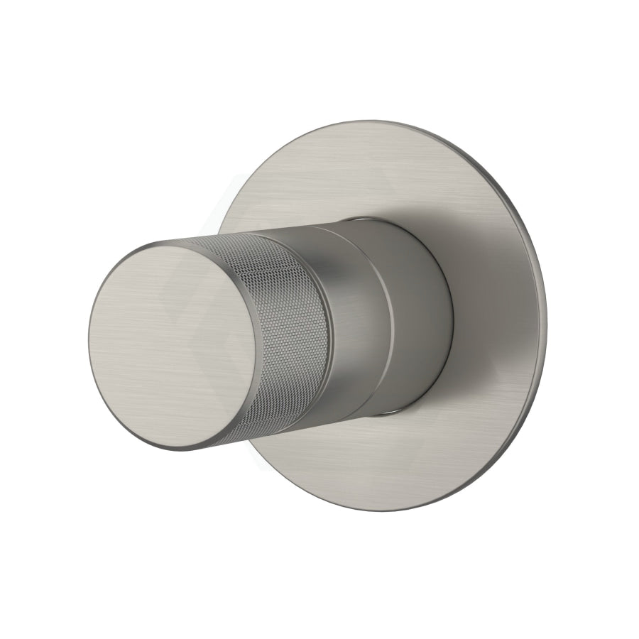 Kohler Components Brushed Nickel Round Plate Shower/Bath Mixer Thin Trim Kit Only - Oyl Handle Wall