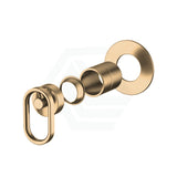 Kohler Components Brushed Brass Round Plate Shower/Bath Mixer Thin Trim Kit Only - Industrial