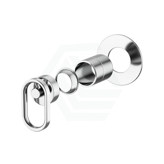 Kohler Components Polished Chrome Round Plate Shower/Bath Mixer Thin Trim Kit Only - Industrial