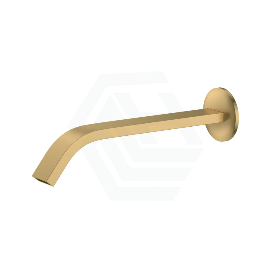 G#1(Gold) Kohler Components™ Brushed Brass Round Wall Mounted Mixer With Spout Ribbon Design