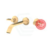 G#1(Gold) Kohler Components™ Brushed Brass Wall Mount Lever Handles With Ribbon Basin Spout