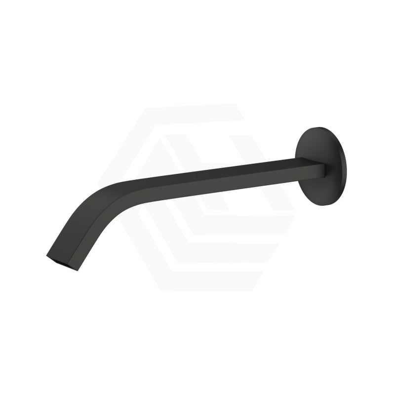 Kohler Components™ Matt Black Wall Mount Lever Handles With Ribbon Basin Spout Bath/Basin Tap Sets