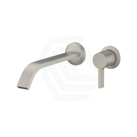 N#3(Nickel) Kohler Components™ Brushed Nickel Round Wall Mounted Mixer With Spout Ribbon Design