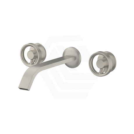 N#3(Nickel) Kohler Components™ Brushed Nickel Wall Mount Industrial Handles With Ribbon Basin