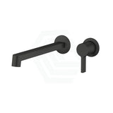 Kohler Components™ Matt Black Round Wall Mounted Mixer With Spout Row Design Bath/Basin Tap Sets