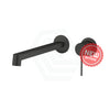 Kohler Components™ Matt Black Wall Mount Pin Lever Mixer With Row Basin Spout Bath/Basin Tap Sets