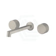 N#3(Nickel) Kohler Components™ Brushed Nickel Wall Mount Oyl Handles With Row Basin Spout