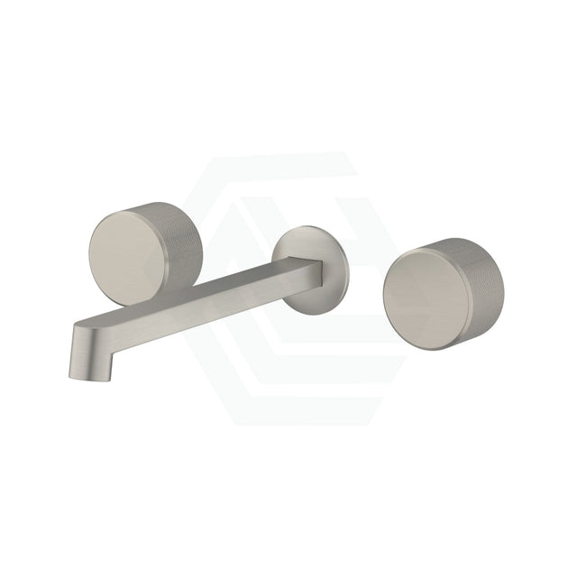 N#3(Nickel) Kohler Components™ Brushed Nickel Wall Mount Oyl Handles With Row Basin Spout