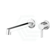 Kohler Components™ Chrome Round Wall Mounted Mixer With Spout Row Design Bath/Basin Tap Sets