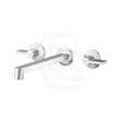 Kohler Components™ Polished Chrome Wall Mount Lever Handles With Row Basin Spout Bath/Basin Tap Sets