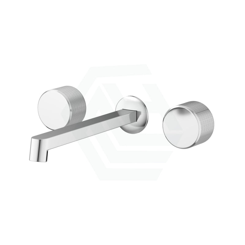 Kohler Components™ Polished Chrome Wall Mount Oyl Handles With Row Basin Spout Bath/Basin Tap Sets