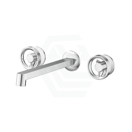 Kohler Components™ Polished Chrome Wall Mount Industrial Handles With Row Basin Spout Bath/Basin