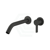 Kohler Components™ Matt Black Round Wall Mounted Mixer With Spout Tube Design 246Mm Bath/Basin