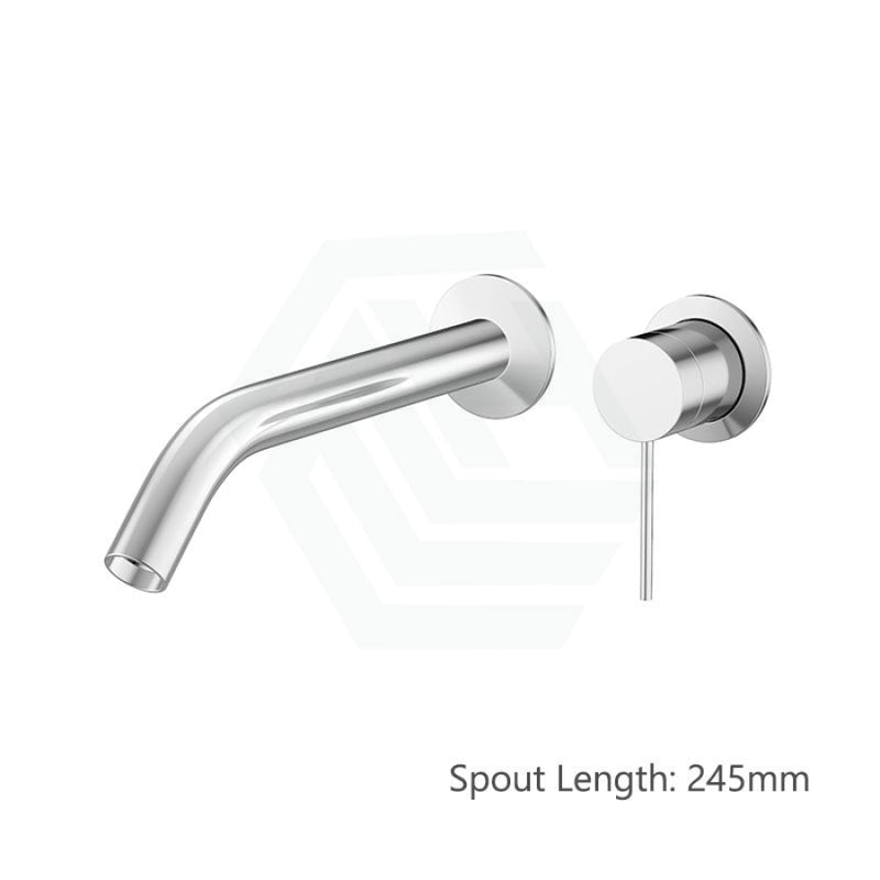 Kohler Components™ Polished Chrome Wall Mount Pin Lever Mixer With Tube Basin Spout 245Mm