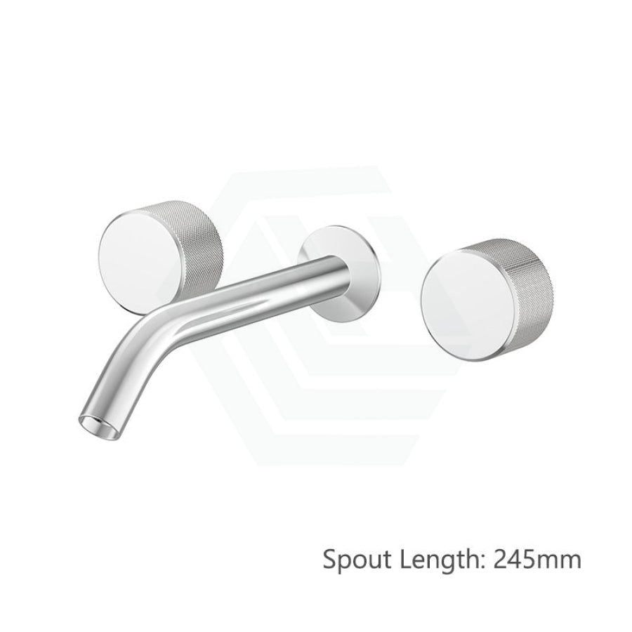 Kohler Components™ Polished Chrome Wall Mount Oyl Handles With Tube Basin Spout 245Mm Bath/Basin