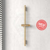 Kohler Statement 816/1016Mm Height Round Brushed Brass Slidebar Shower Rail Only