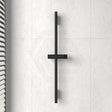 Kohler Statement 816/1016Mm Height Round Matt Black Slidebar Shower Rail Only