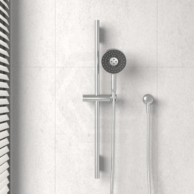 Kohler 816Mm Height Chrome Round Three Function Hand Shower On Rail With Handheld