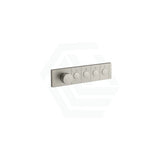 N#3(Nickel) Kohler Brushed Nickel Anthem Recessed Mechanical Thermostatic Control 4 Outlets Trim