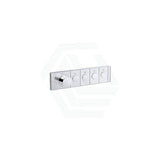 Kohler Chrome Anthem Recessed Mechanical Thermostatic Control 4 Outlets Trim Plate Only Wall Mixers