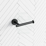 Kohler Elate Round Matt Black Toilet Roll Holder Paper Holders