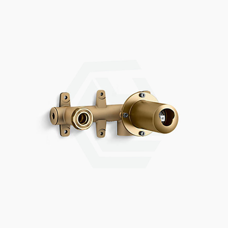 G#1(Gold) Kohler Components™ Brushed Gold Round Wall Mounted Mixer With Spout Row Design