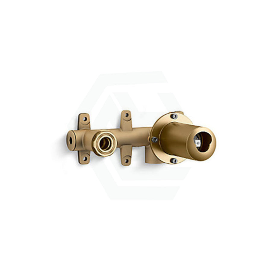 G#1(Gold) Kohler Components™ Brushed Brass Wall Mount Pin Lever Mixer With Row Basin Spout