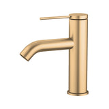 Kohler Components Brushed Brass Single Lever Basin Mixer Gold Short Mixers