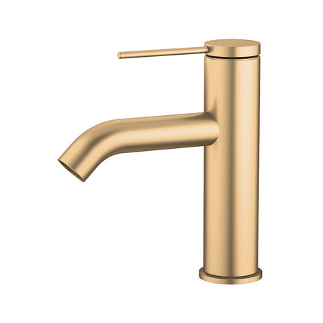 Kohler Components Brushed Brass Single Lever Basin Mixer Gold Short Mixers