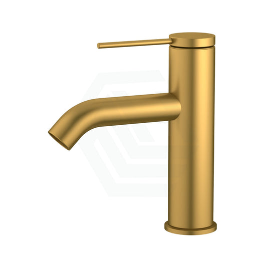 Kohler Components Brushed Brass Single Lever Basin Mixer Gold Short Mixers