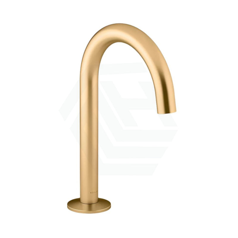 Kohler Components™ Brushed Brass Sink Tap Set With Tube Design Bath/Basin Sets