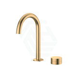 Kohler Components™ Brushed Brass Sink Tap Set With Tube Design Rocker Bath/Basin Sets