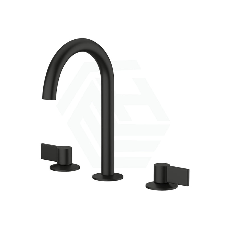 Kohler Components™ Matt Black Sink Tap Set With Tube Design Bath/Basin Sets