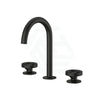 Kohler Components™ Matt Black Sink Tap Set With Tube Design Bath/Basin Sets