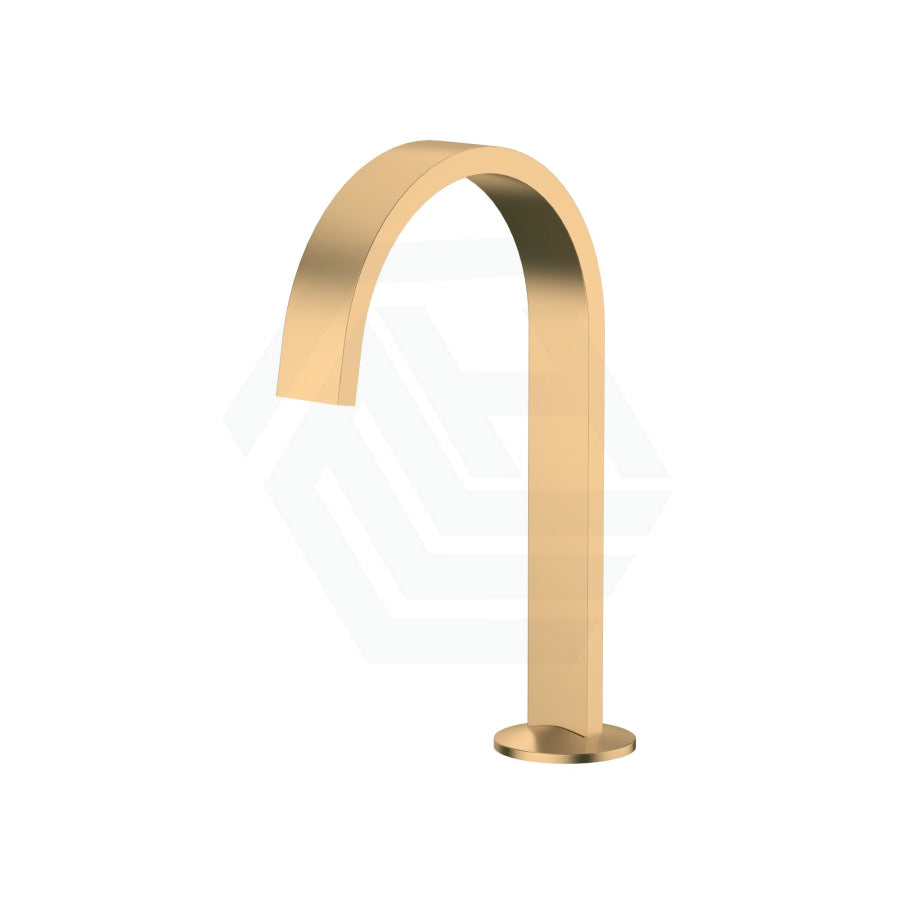 G#1(Gold) Kohler Components Moderne Brushed Brass Hob Mount Ribbon Basin Spout With Top Assembly