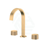 G#1(Gold) Kohler Components Moderne Brushed Brass Hob Mount Ribbon Basin Spout With Top Assembly