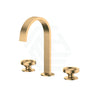 Kohler Components Moderne Brushed Brass Hob Mount Ribbon Basin Spout With Top Assembly Industrial