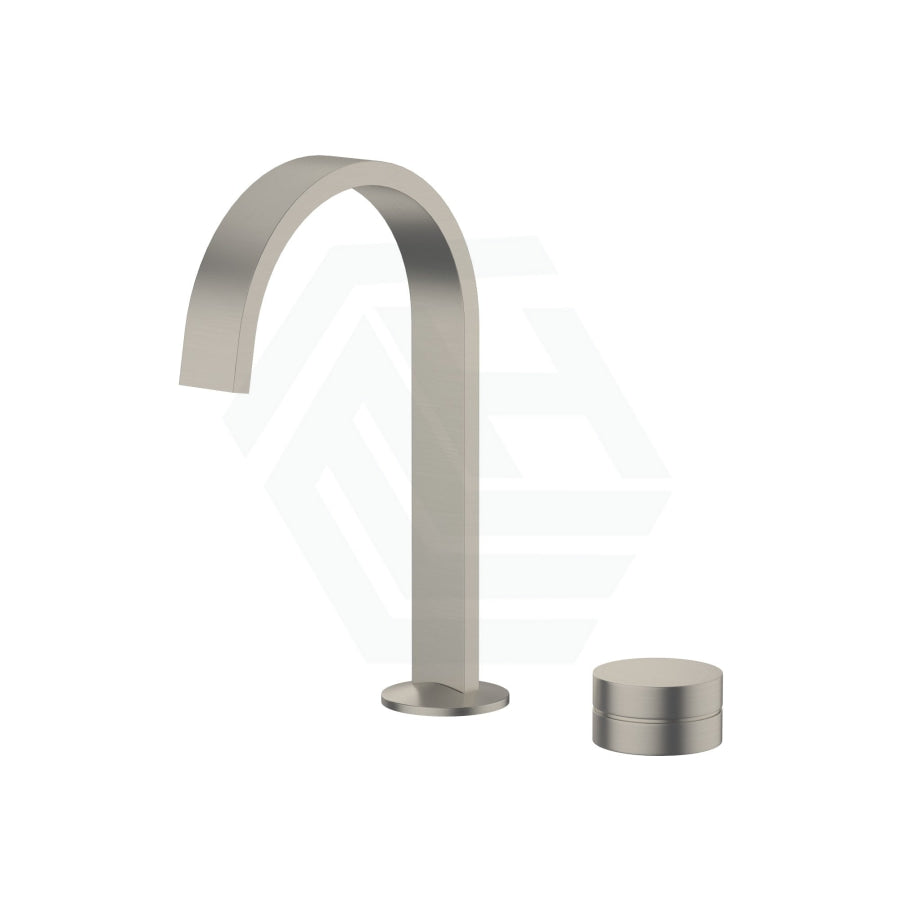 N#3(Nickel) Kohler Components Brushed Nickel Hob Mount Ribbon Basin Spout With Top Assembly Rocker