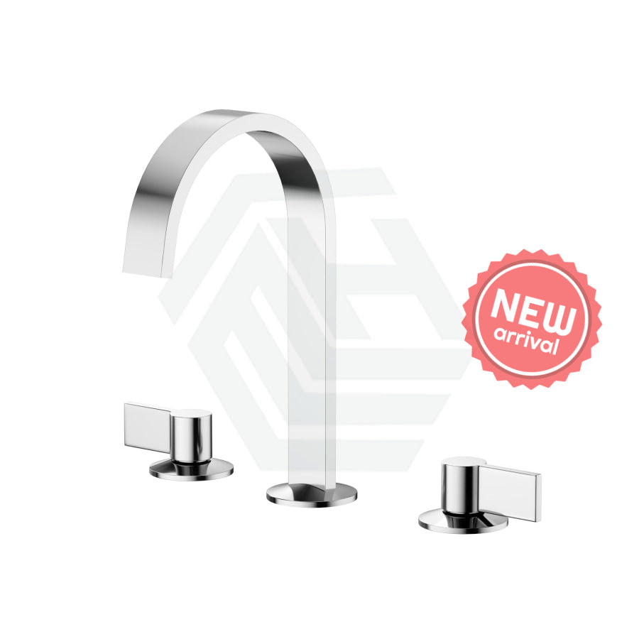 Kohler Components Polished Chrome Hob Mount Ribbon Basin Spout With Top Assembly Lever Handle