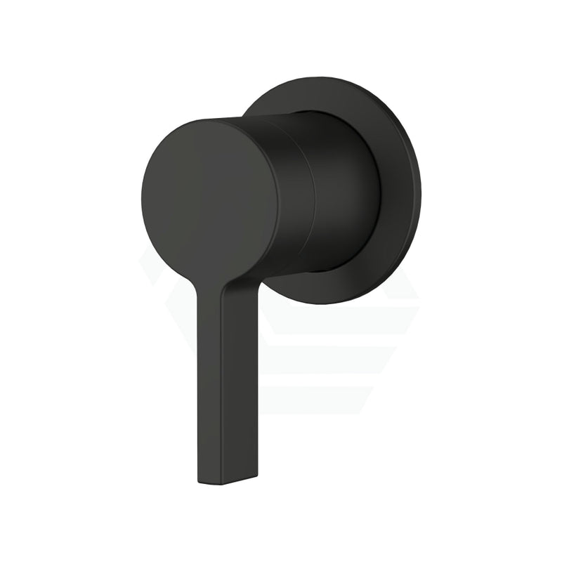 Kohler Components™ Matt Black Round Wall Mounted Mixer With Spout Tube Design Bath/Basin Tap Sets