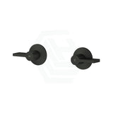 Kohler Components™ Matt Black Wall Mount Lever Handles With Row Basin Spout Bath/Basin Tap Sets