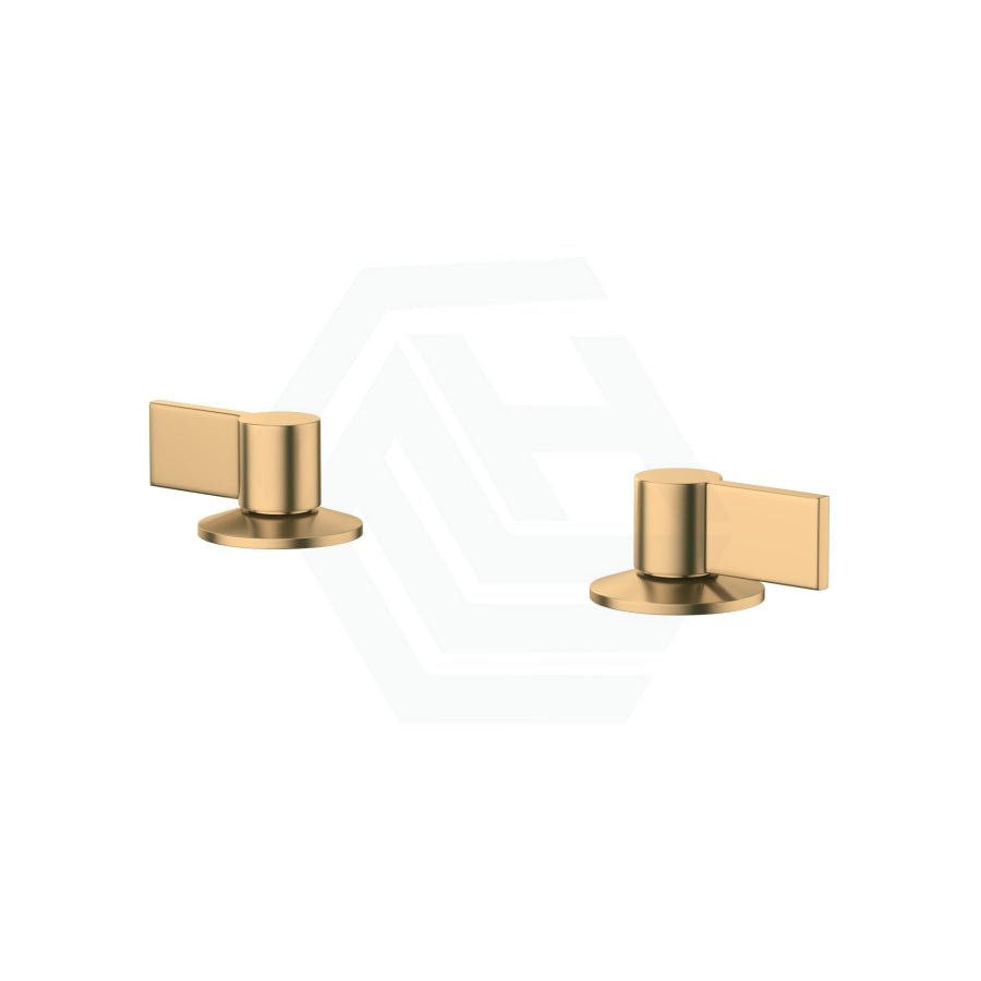 G#1(Gold) Kohler Components Moderne Brushed Brass Hob Mount Ribbon Basin Spout With Top Assembly