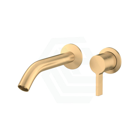 G#1(Gold) Kohler Components™ Brushed Gold Round Wall Mounted Mixer With Spout Tube Design