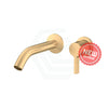 G#1(Gold) Kohler Components™ Brushed Gold Round Wall Mounted Mixer With Spout Tube Design